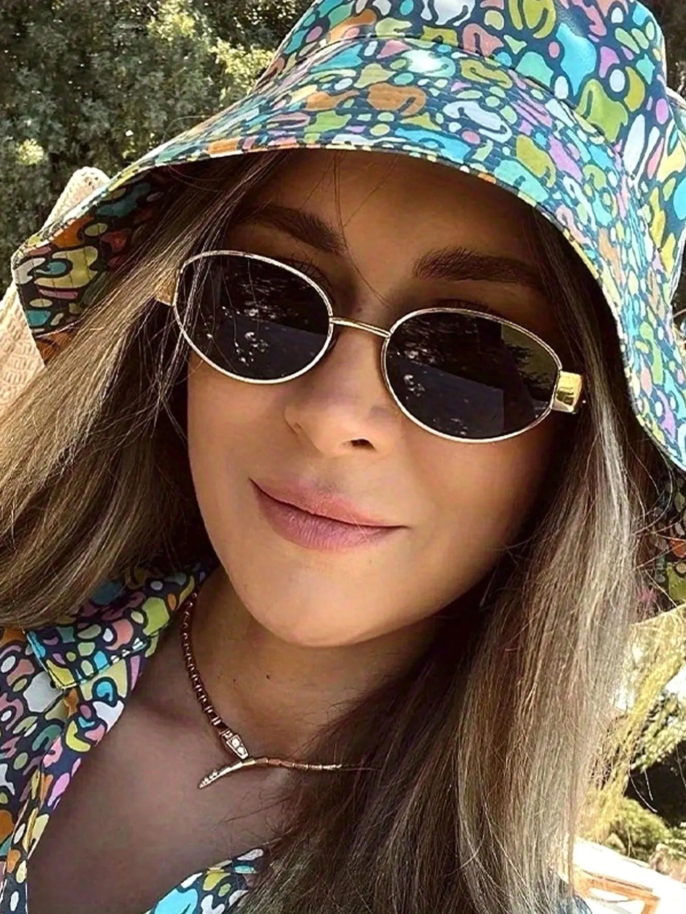 Small Metal Frame Oval Sunglasses- FD ⚡