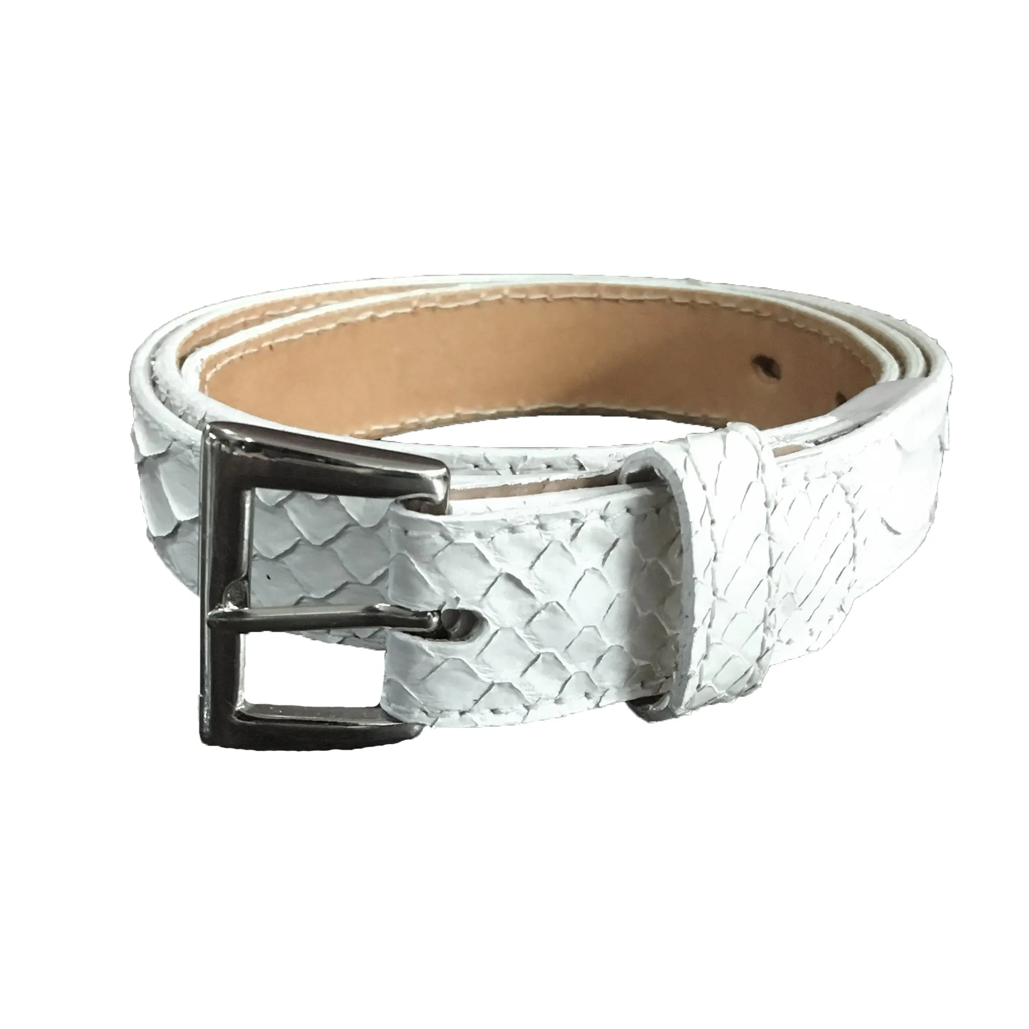 Snakeskin Skinny Belt