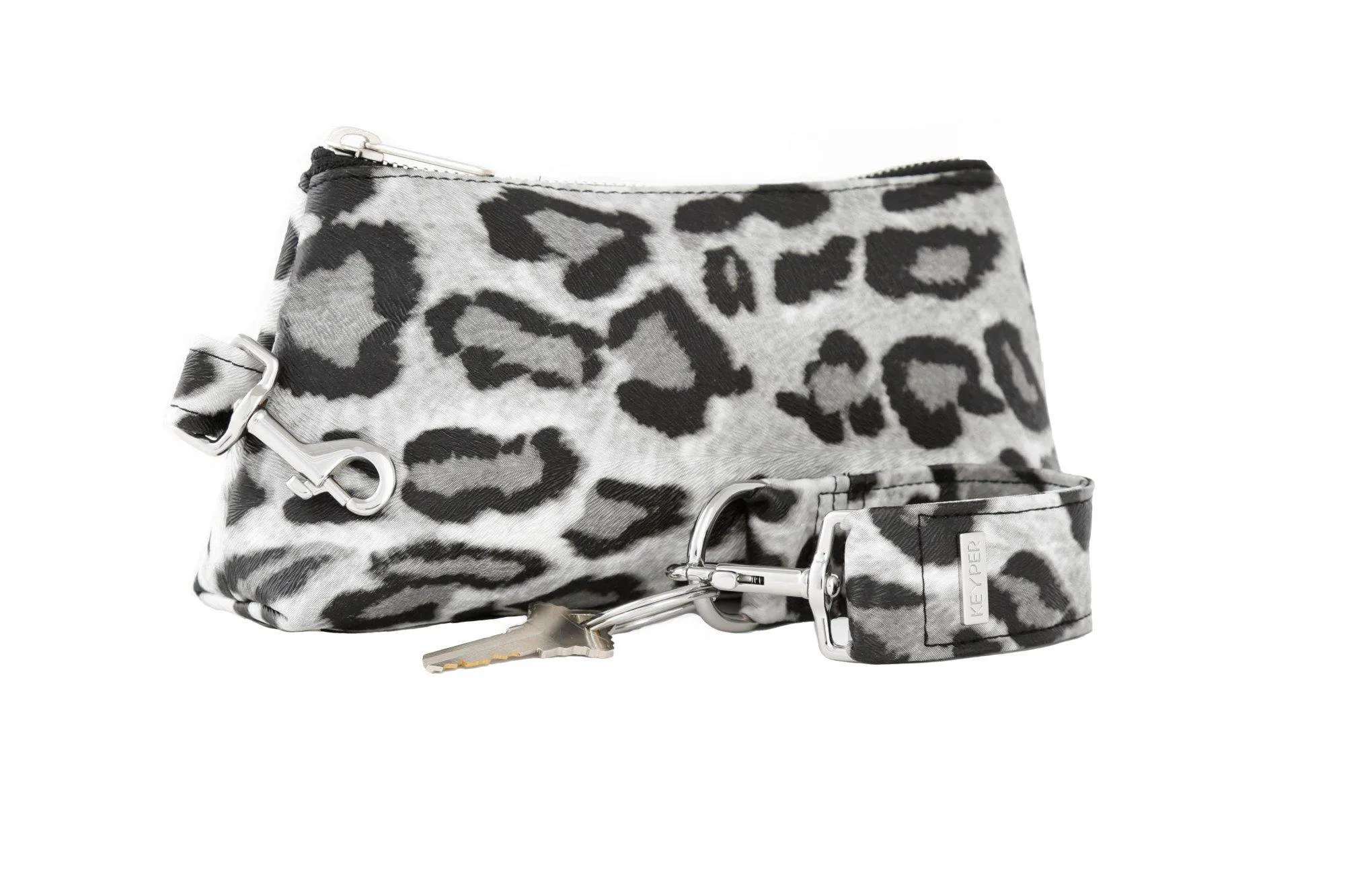 Snow Leopard Vegan Leather 2-PIECE WRISTLET SET