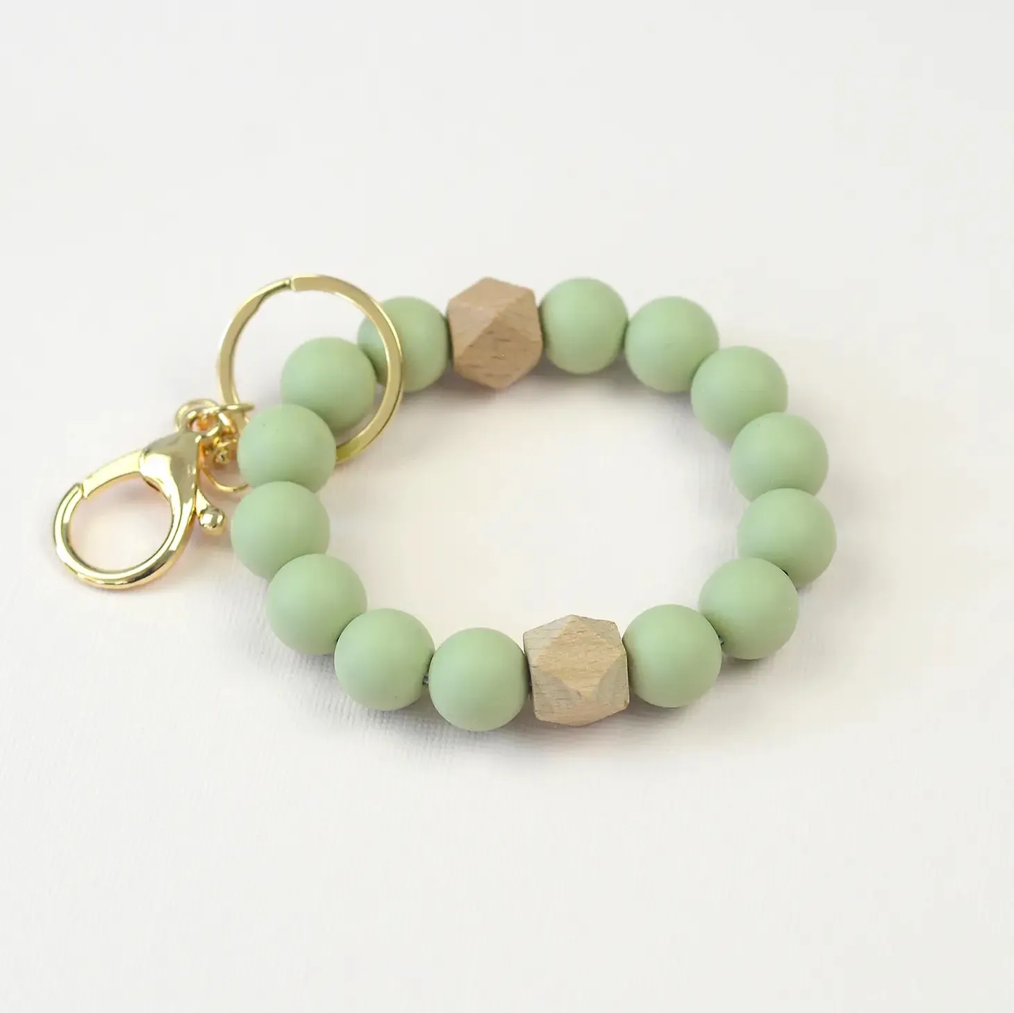 Solid Neutrals Silicone Keyring