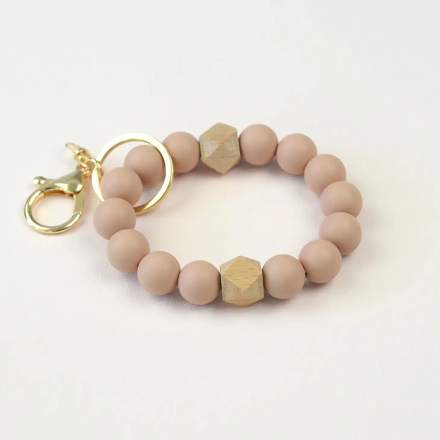 Solid Neutrals Silicone Keyring