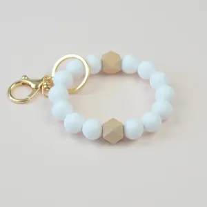 Solid Neutrals Silicone Keyring