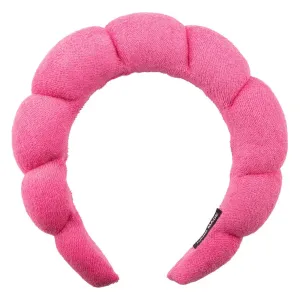 Spa Headband and Wristlet Set Hot Pink