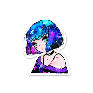 Spacehead Sparkly Sticker