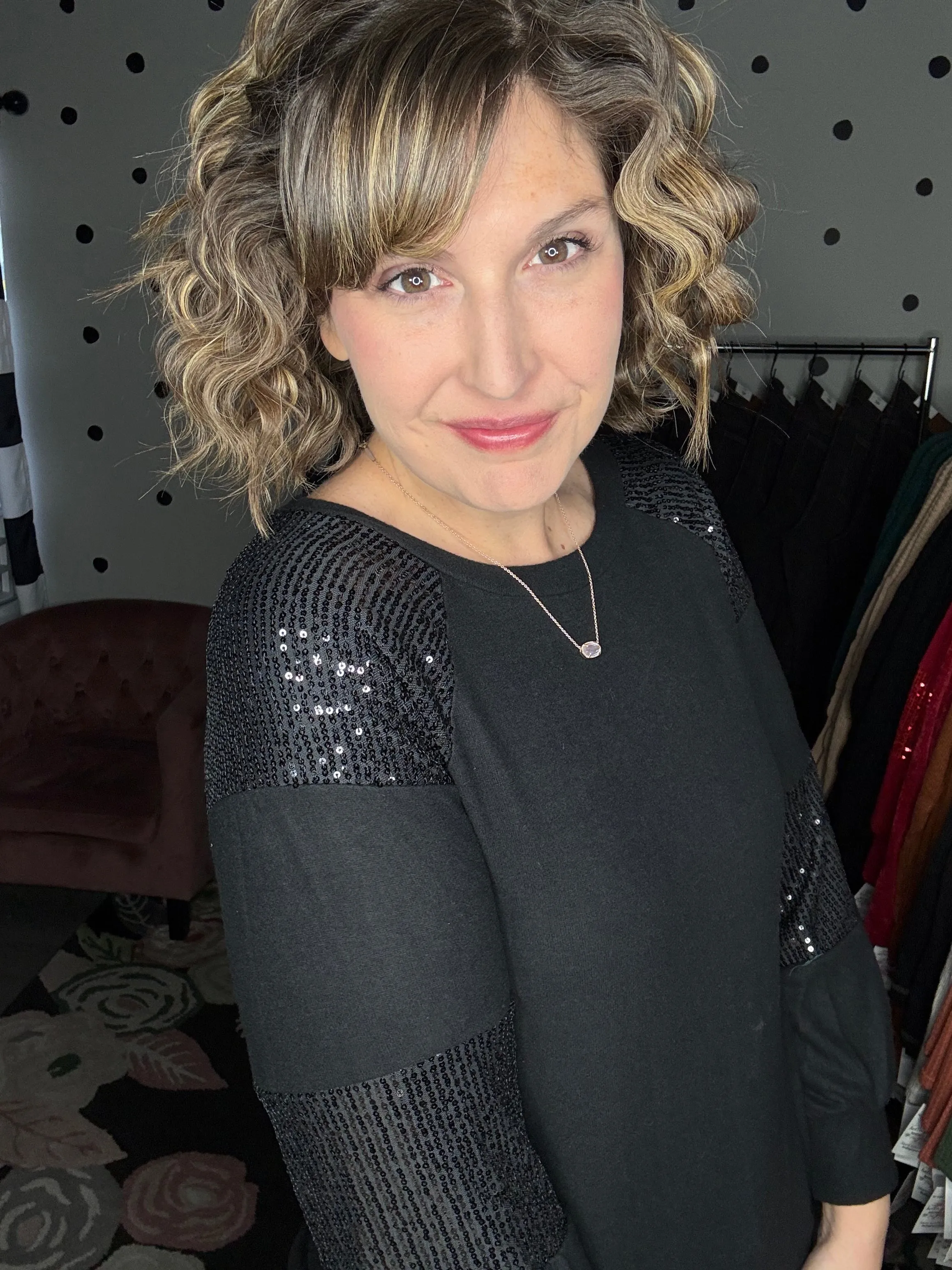 Sparkly Black Sweater