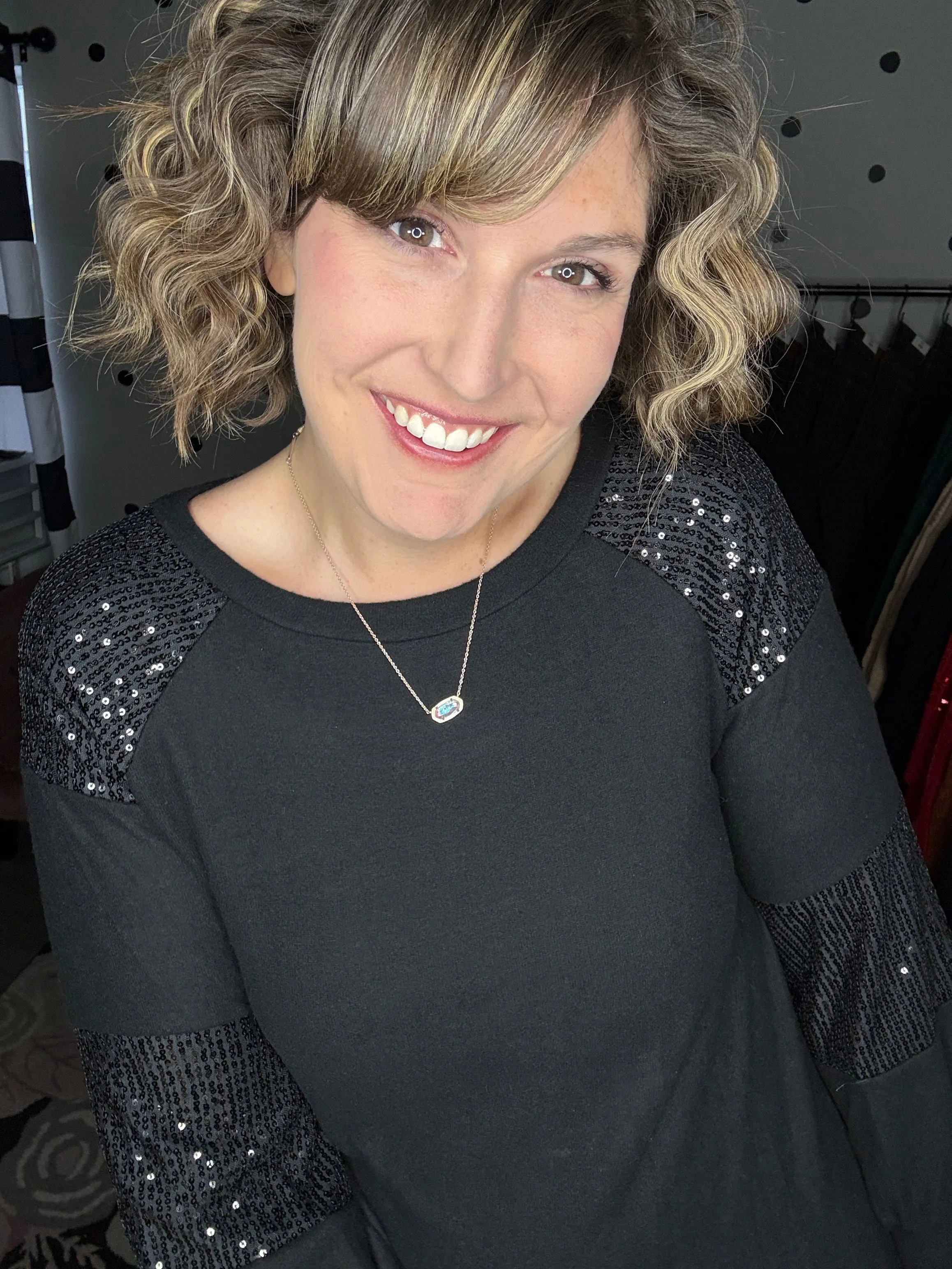 Sparkly Black Sweater
