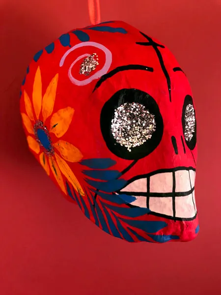Sparkly Calavera Ornament