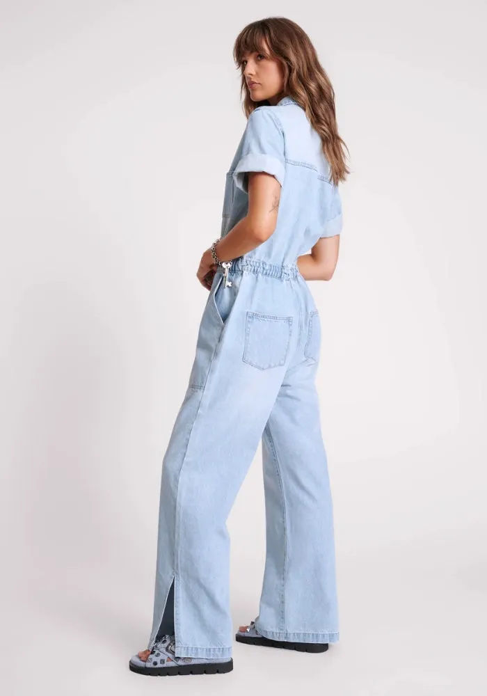 Sportster Blue Veronica Denim Jumpsuit