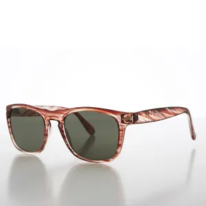 Sporty Horn Rim Aviator Vintage Sunglass - Gabe