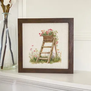 Spring Wildflower Picking - Framed Sign