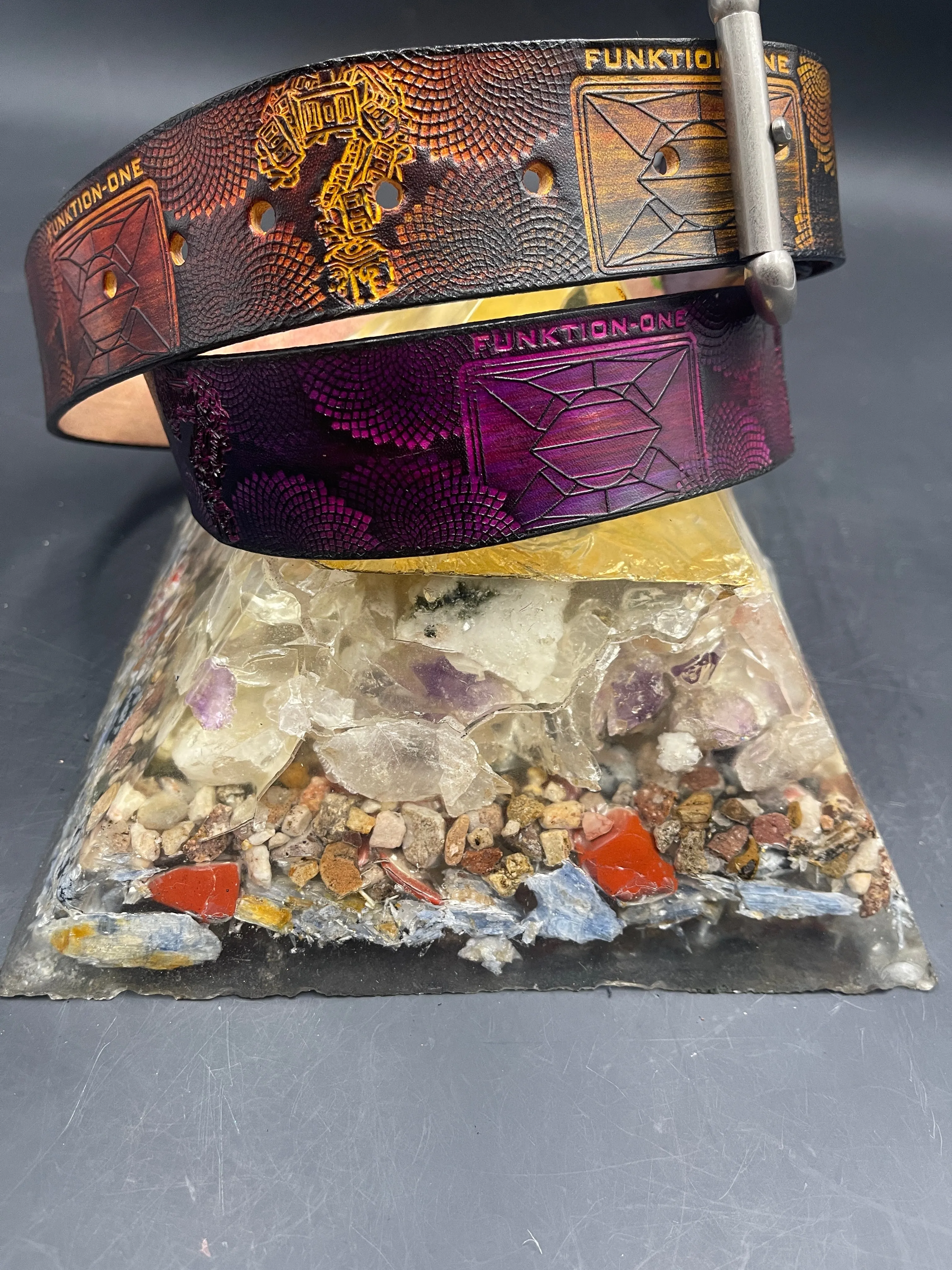 Stamped Leather Belt - Funktion One