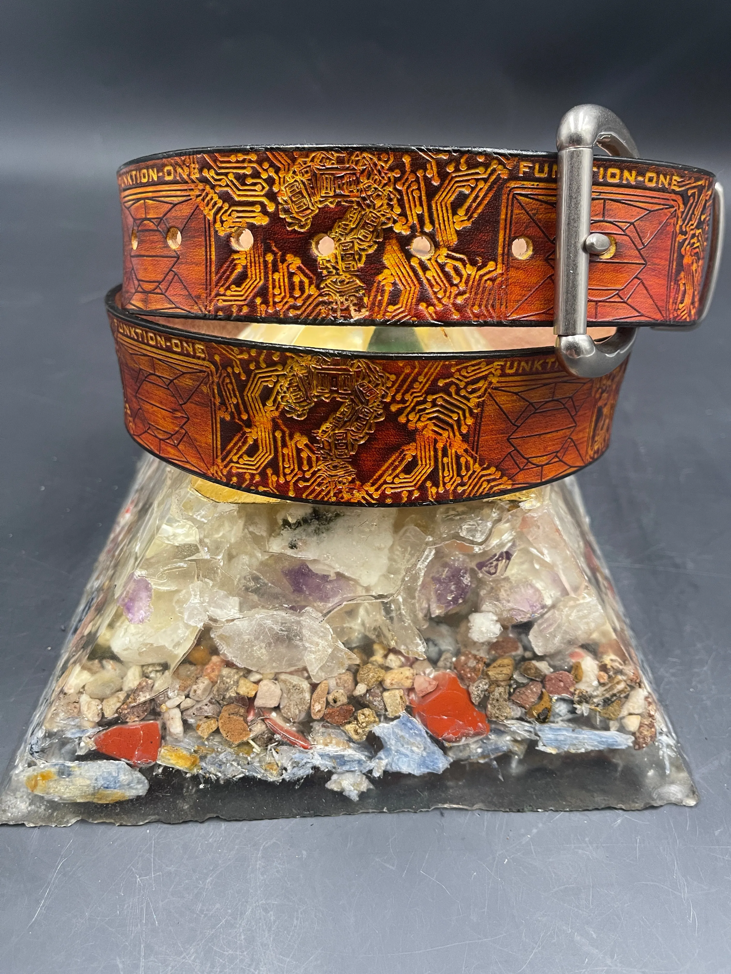 Stamped Leather Belt - Funktion One