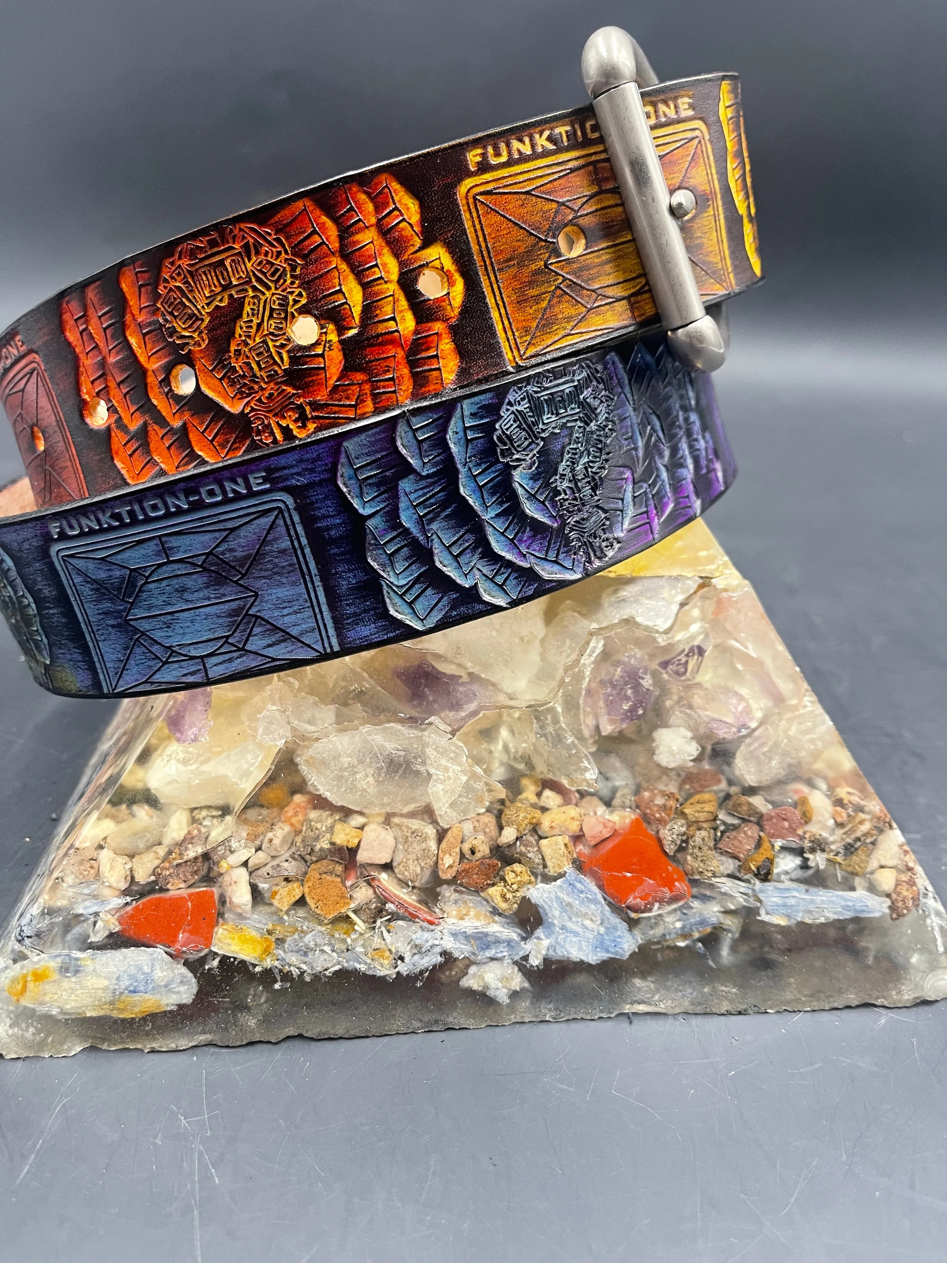 Stamped Leather Belt - Funktion One