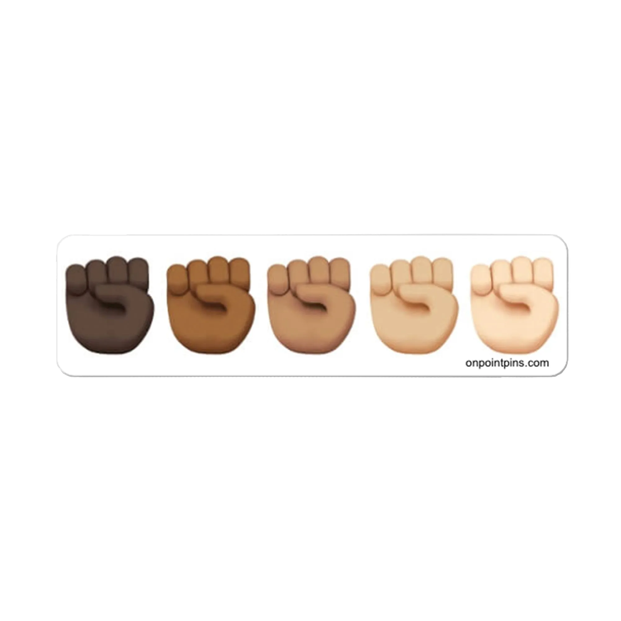 Stand Together Raised Fists Emoji Die Cut Vinyl Sticker | Black Lives Matter Charity Fundraiser