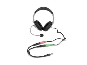 Startech Muyhsfmm Adaptador Divisor De Audifonos 2x Mini Jack 3 Pin A Mini Jack 4