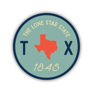 Stickers Northwest - Texas Circle Crest