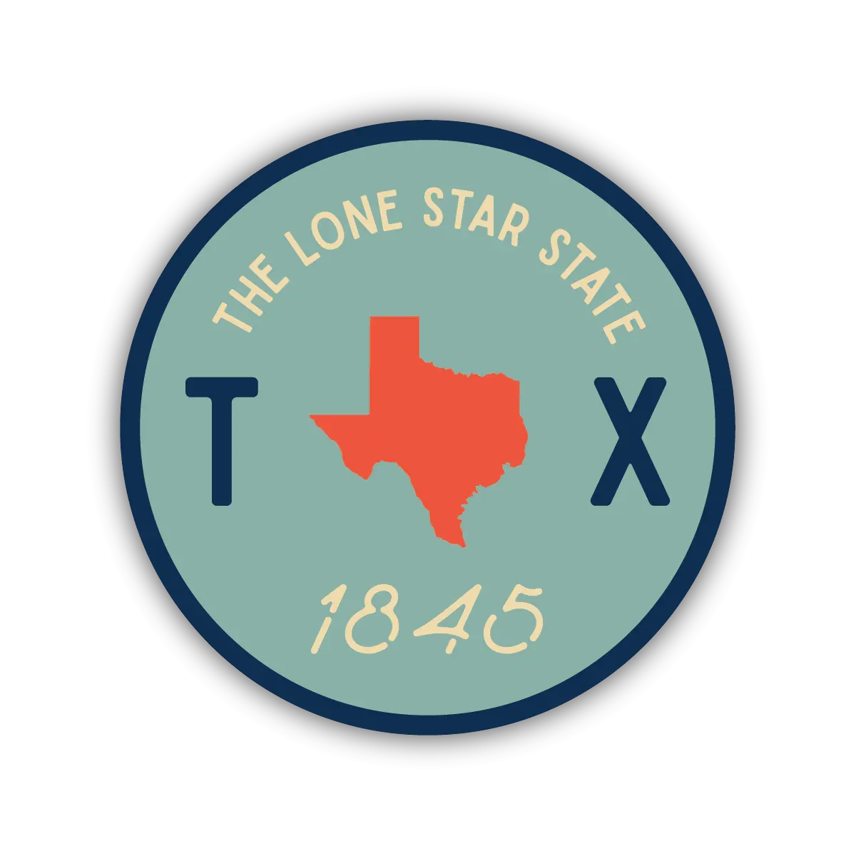 Stickers Northwest - Texas Circle Crest