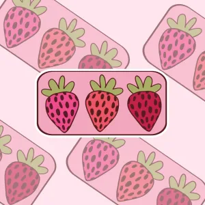 Strawberry Trio Vinyl Decal Sticker