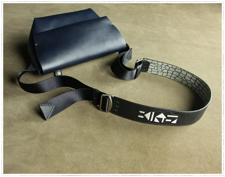 Stylish Womens Black Leather Sling Bag Crossbody Shoulder Bag Purse Sling Pack for Ladies