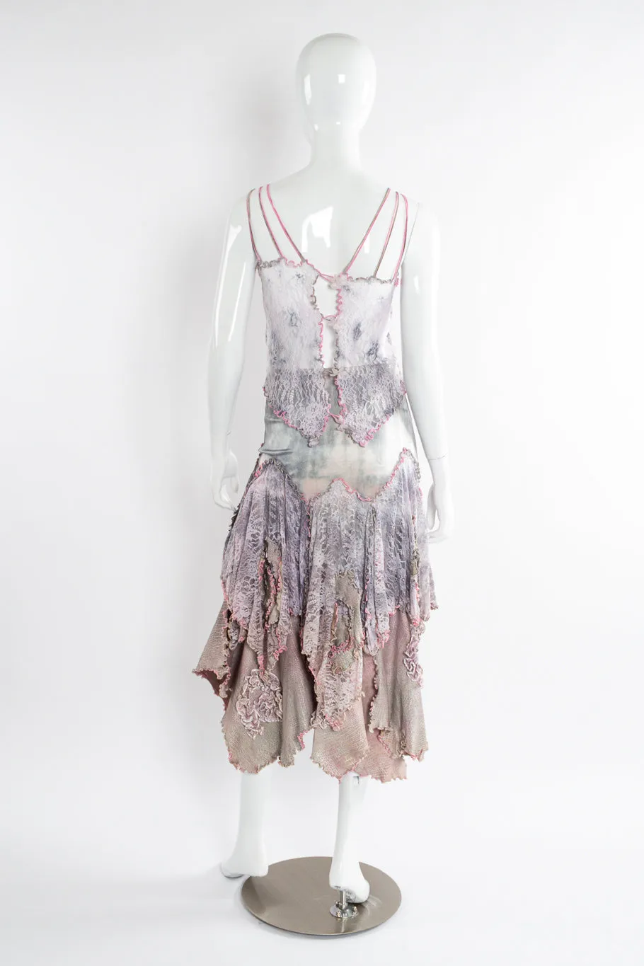 Suede Lace Lettuce Hem 3-Piece Set