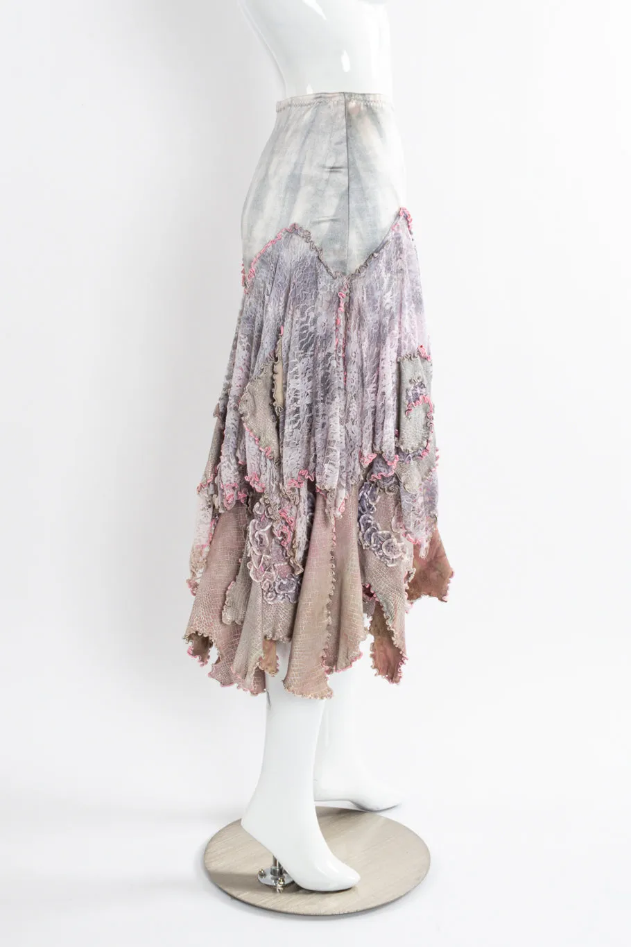 Suede Lace Lettuce Hem 3-Piece Set