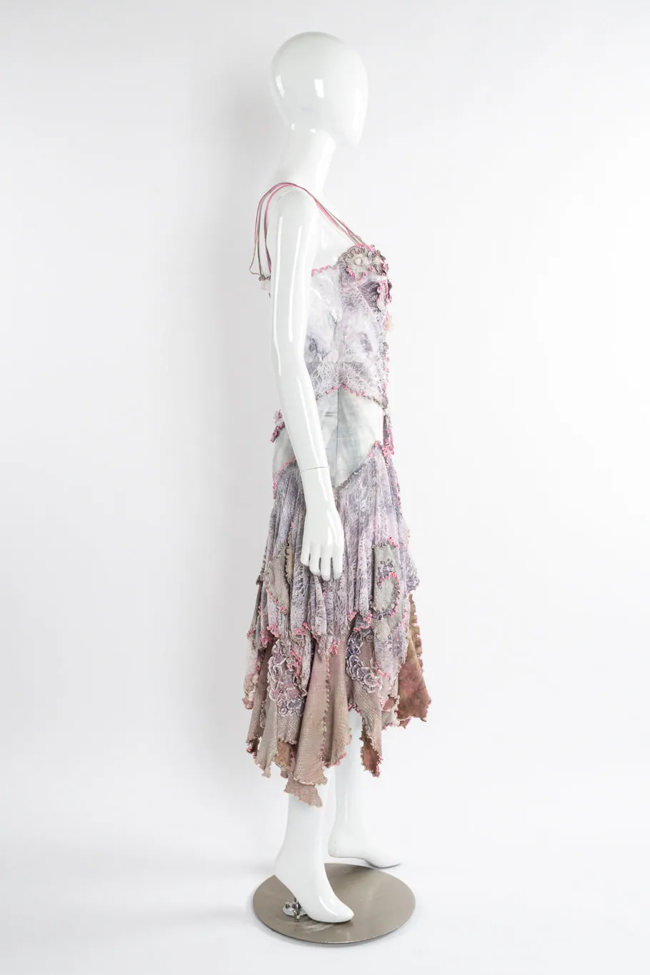Suede Lace Lettuce Hem 3-Piece Set