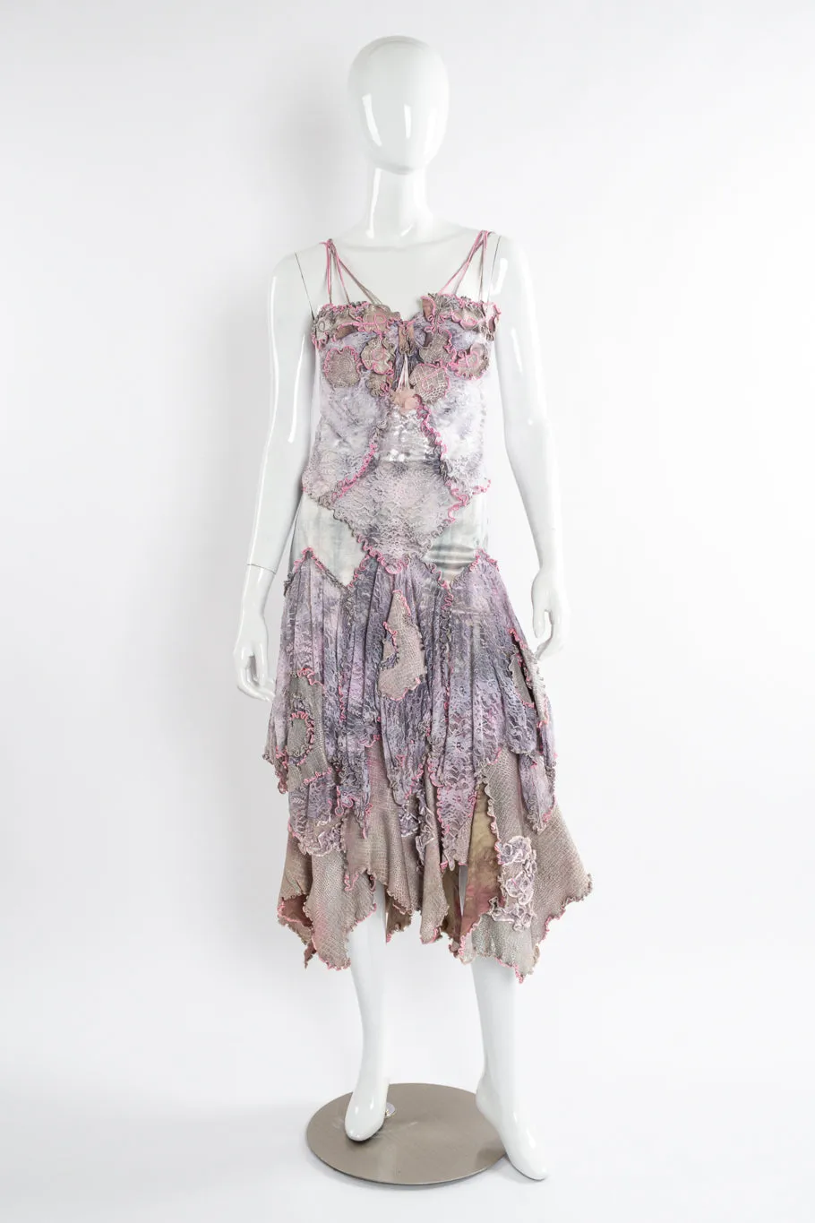 Suede Lace Lettuce Hem 3-Piece Set