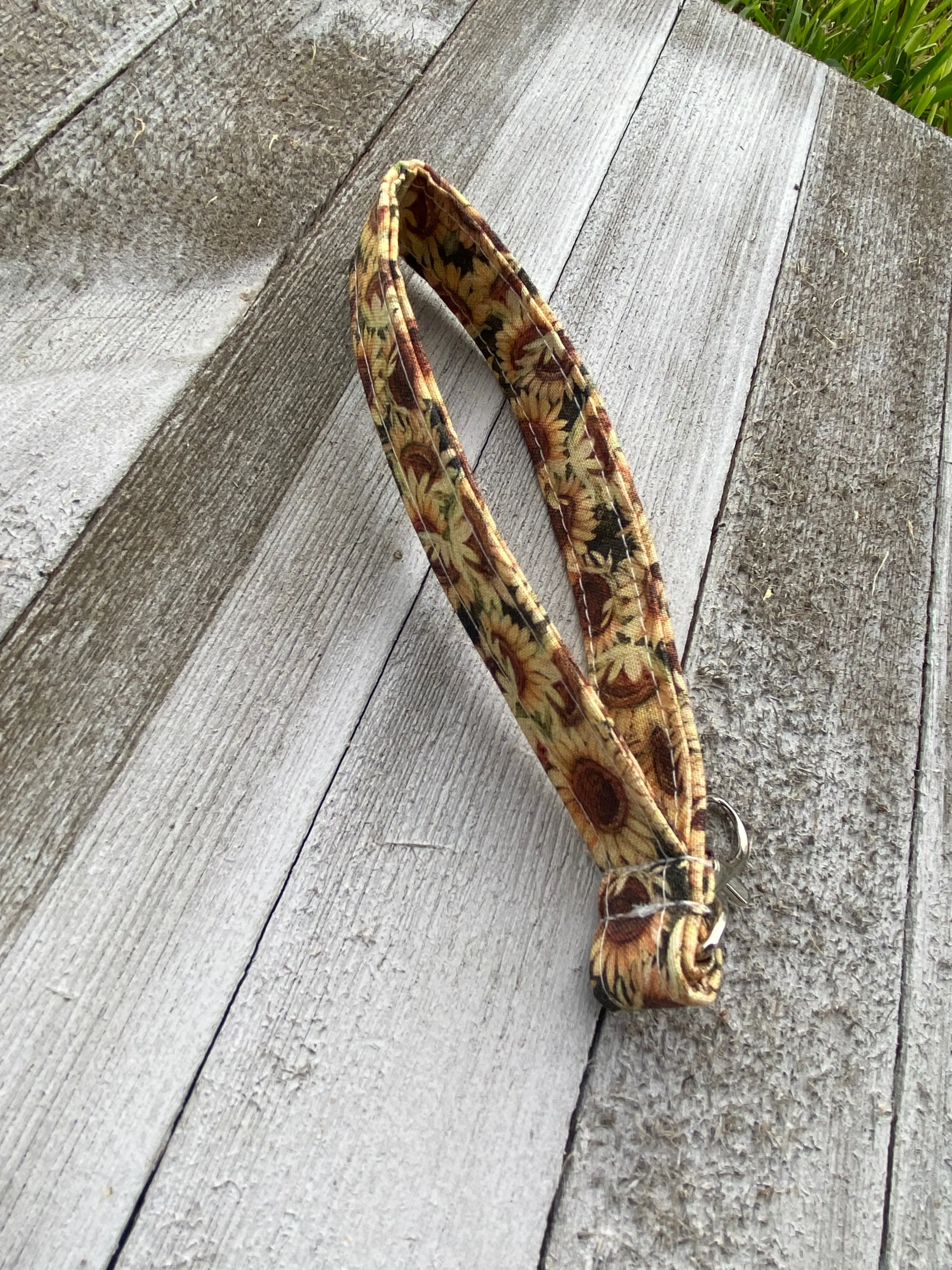 Sunflower Wristlet key chain Gift