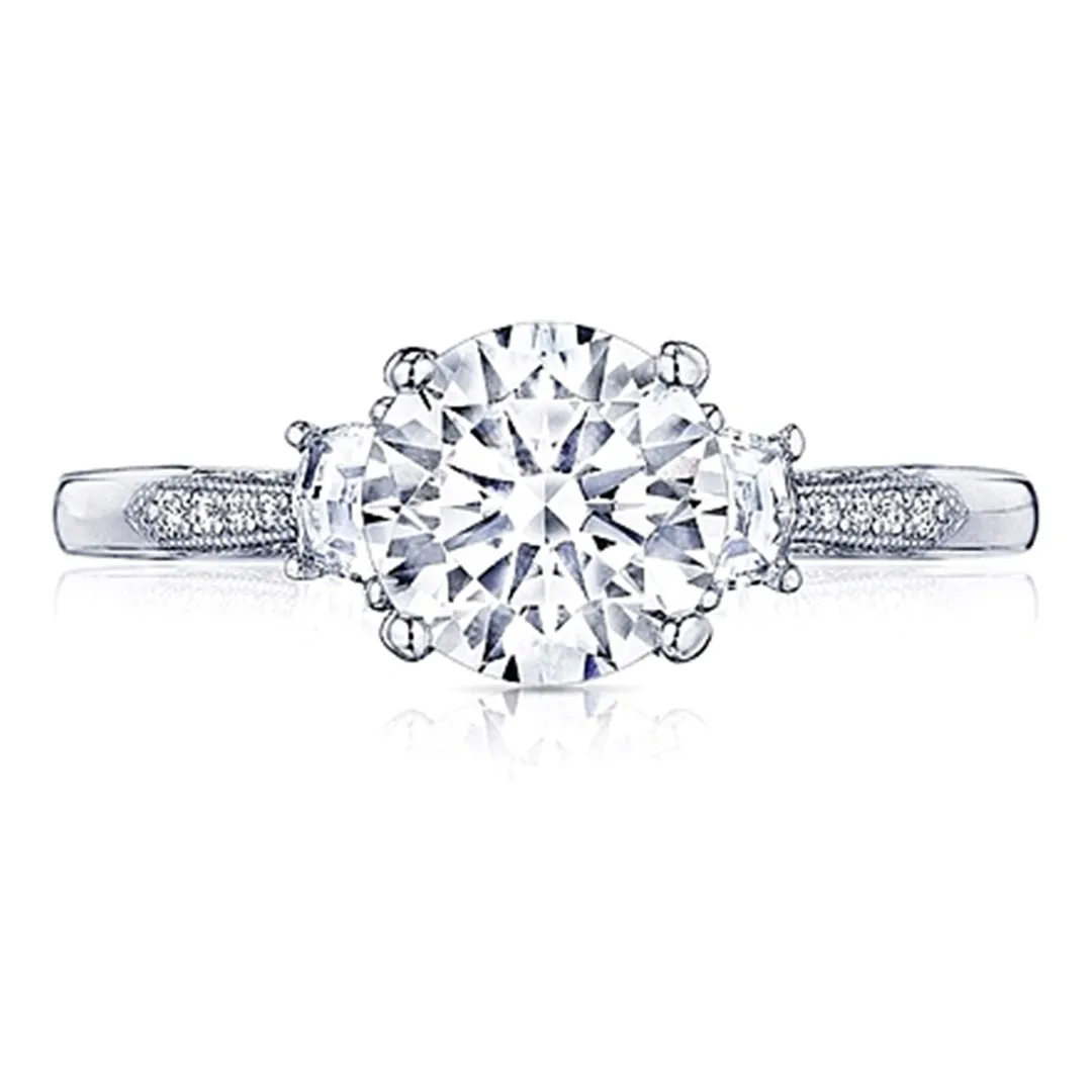 Tacori Three Stone Diamond Engagement Ring