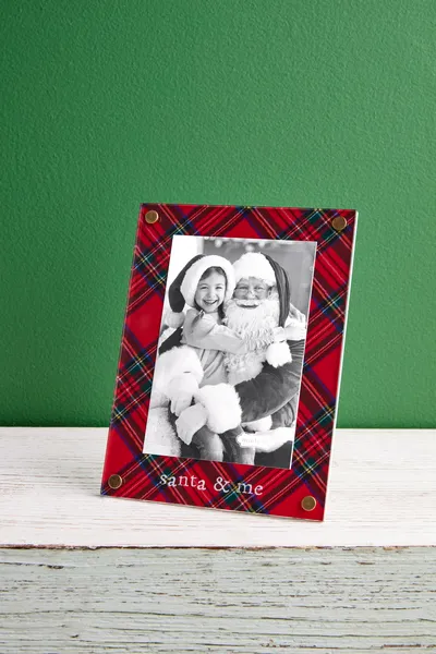 Tartan Santa and Me Frame
