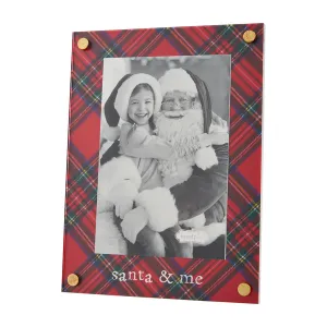 Tartan Santa and Me Frame