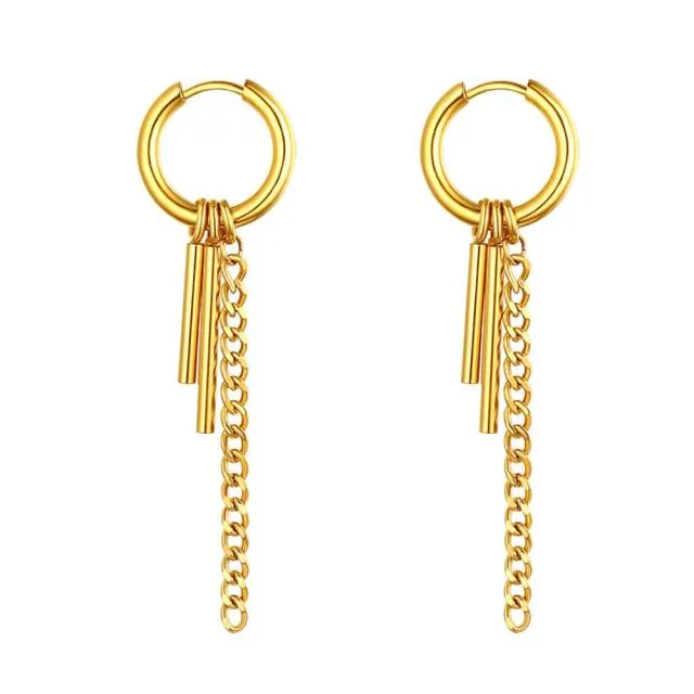 Tassel Chain Earrings Men or Women