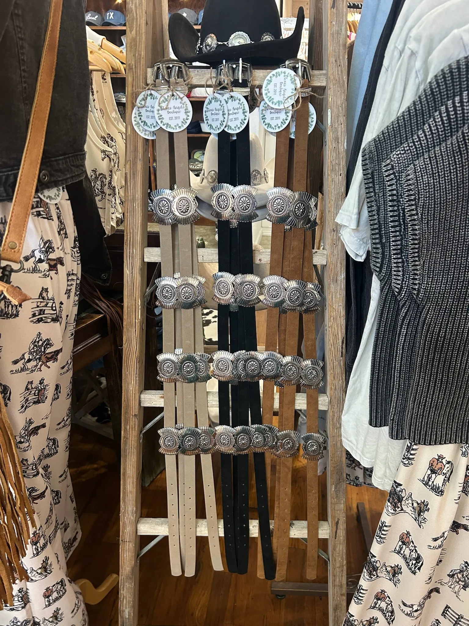 Taupe Concho Belt