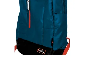 Tech Zone Tz16 Lbp24 Mochila Para Laptop 15.6plg Nylon Azul / Naranja