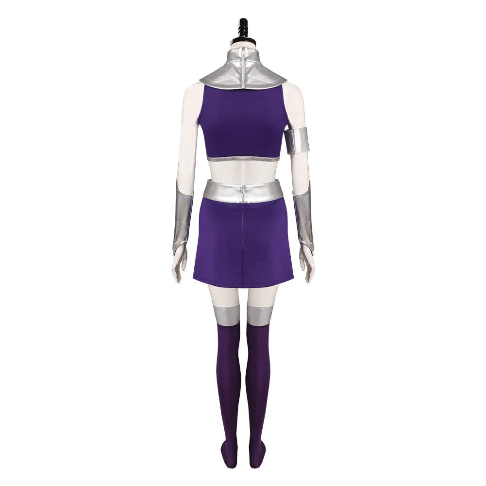 Teen Titans Starfire Cosplay Costume Dress Outfits Halloween Carnival Suits
