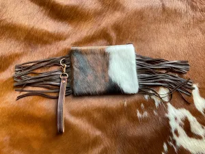 The “Boss Cow” Wristlet W/ Fringe