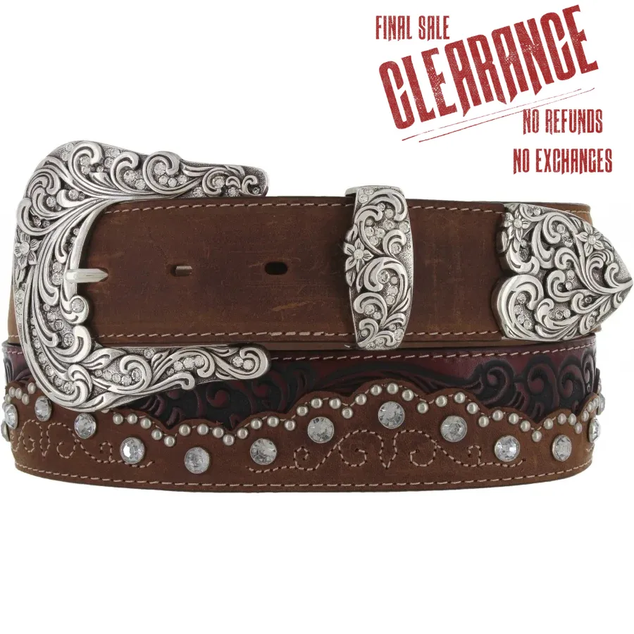The Kaitlyn Ladies Brown Belt by Tony Lama