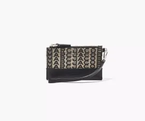 The Monogram Top Zip Wristlet