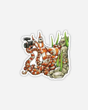 The Octographer! Octopus Sticker