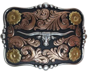The "Butler Longhorn" Belt Buckle