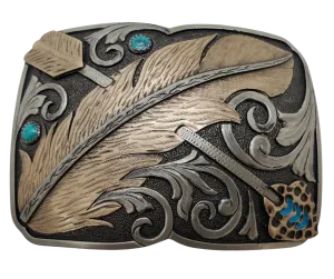 The "Feather Nation" Belt Buckle