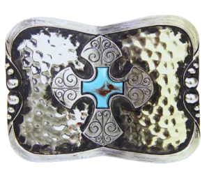 The "Hammered Cross" Belt Buckle