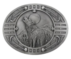 The "Howling the Moon" Belt Buckle
