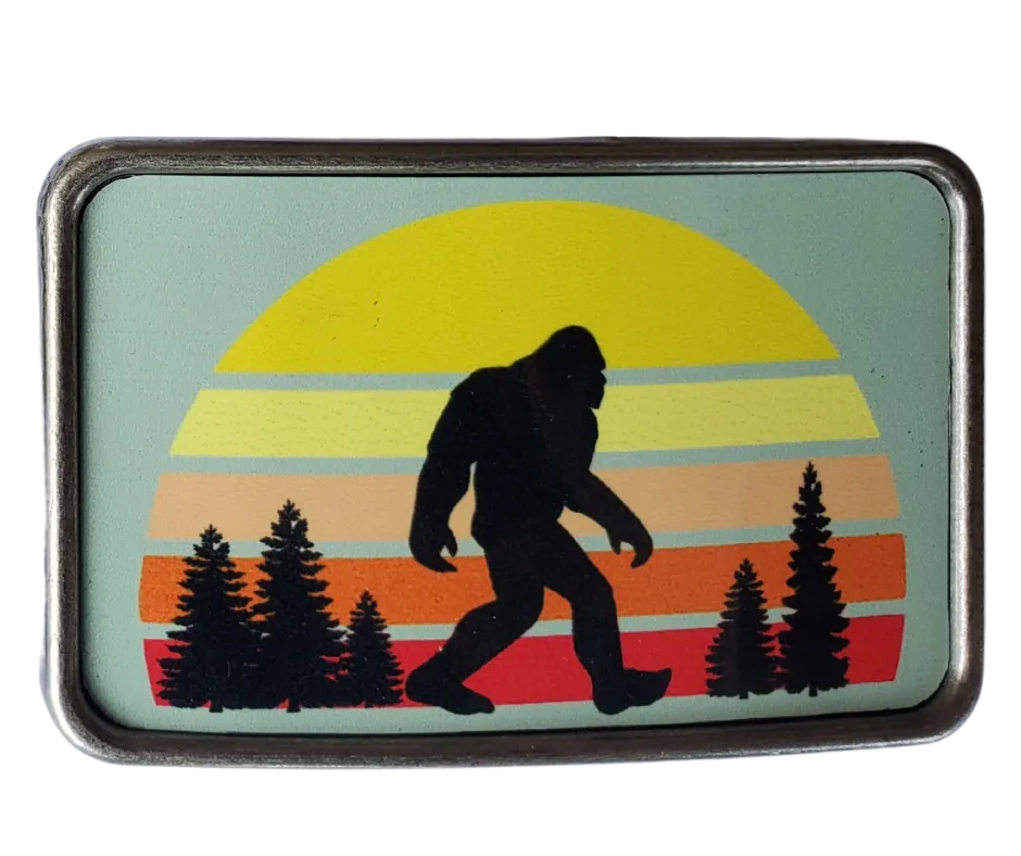 The Sunset Bigfoot Belt Buckle