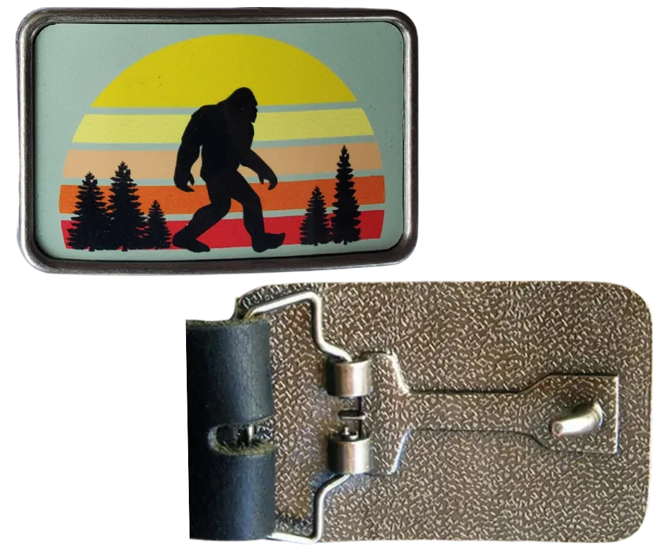 The Sunset Bigfoot Belt Buckle