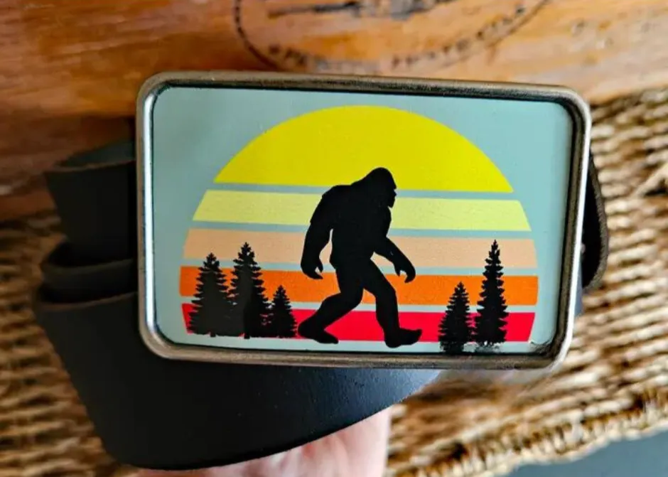 The Sunset Bigfoot Belt Buckle