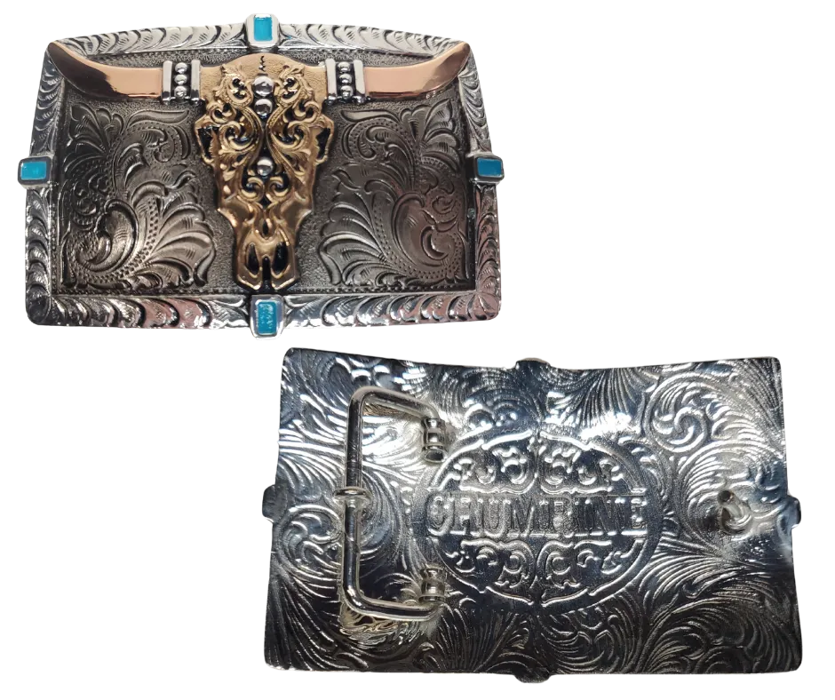 The Western Trail Belt Buckle