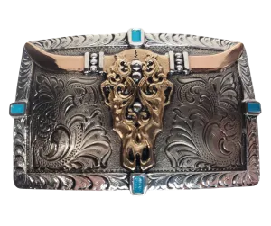 The Western Trail Belt Buckle