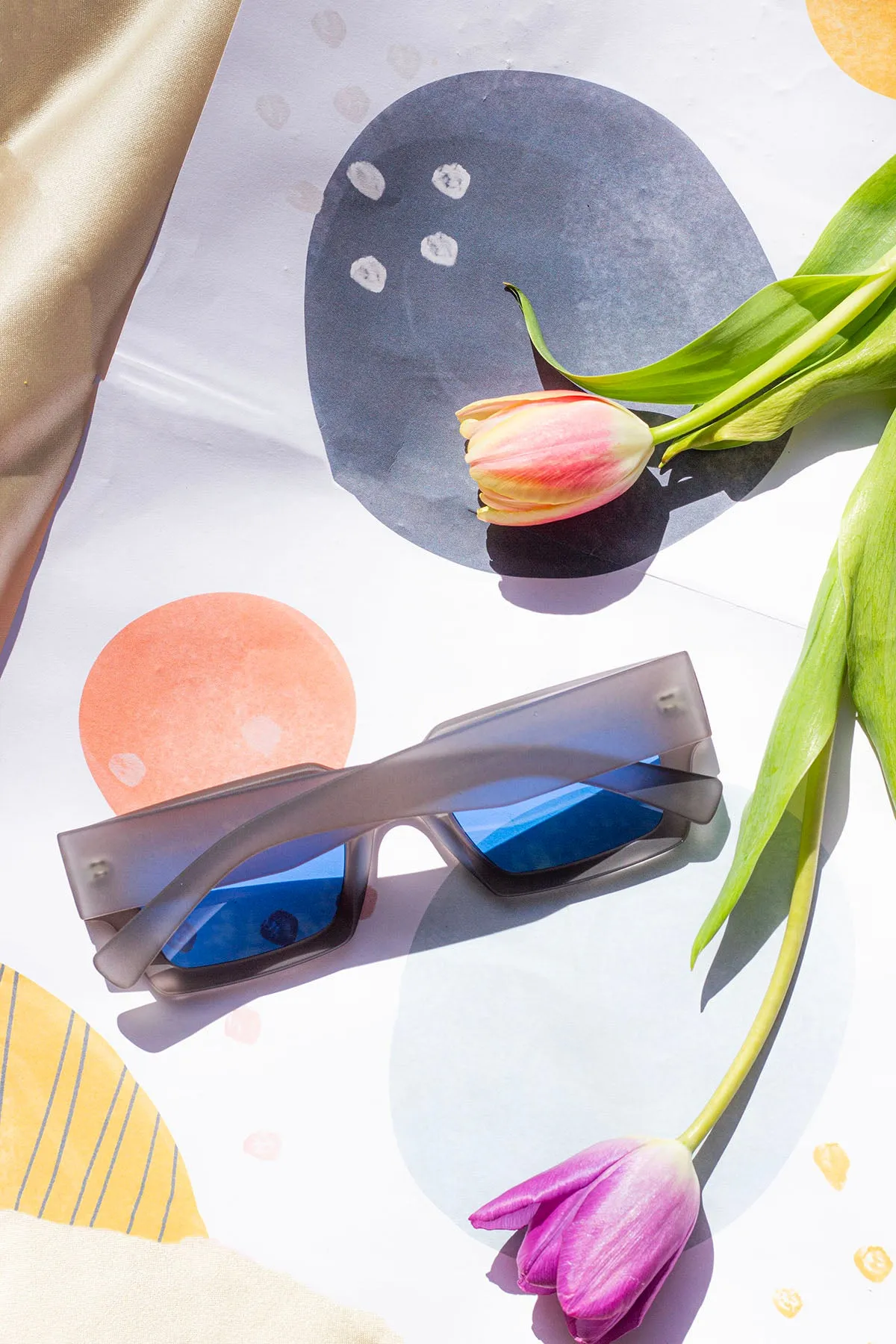 Thick Frame Mini Rectangle Sunglasses