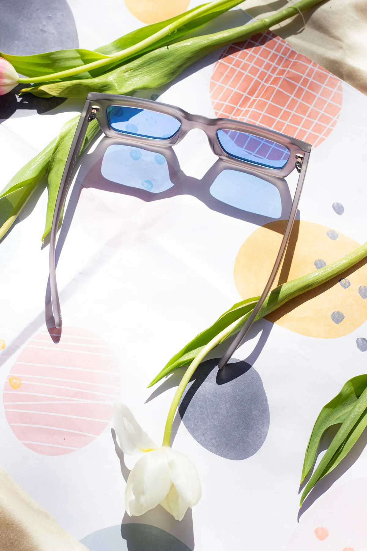 Thick Frame Mini Rectangle Sunglasses